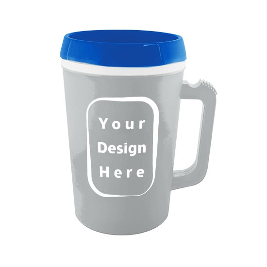 34 Oz Muscle Coffee Mug With Spill-Resistant Lid