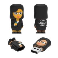 Businesswoman USB Flash Drive 3.0 Model