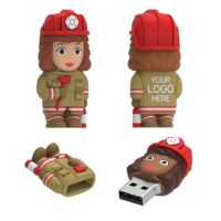 Firefighter USB Flash Drive Female 3.0 Model