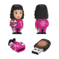 Racecar Driver USB Flash Drive Female 3.0 Model