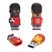 Soccer Player USB Flash Drive Female 3.0 Model