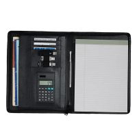 Executive Zipfolio With Calculator & USB Slots