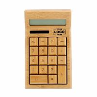 Natural Bamboo Wooden Solar Calculator