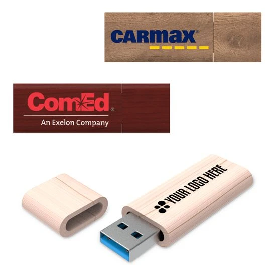 8Gb USB Gift for All Occasions Wood Flash Drive with Laser Engraving Bat 8Gb Bamboo USB Flash Drive with Rounded Corners