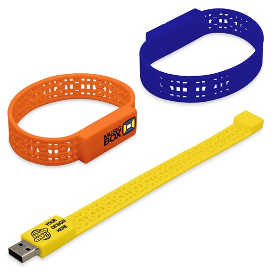 Promotional Slim Bracelet USB 2.0 Flash Drives 2 GB