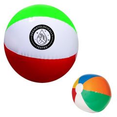 16 Inch  Inflatable Colored Beach Ball