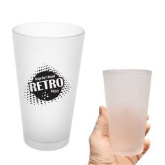 16 Oz. Frosted Glass Cup