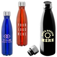 17 Oz. Stainless Steel Levain Cola Shaped Bottles