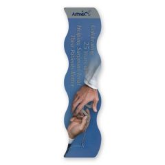 2 Inch  X 8 Inch  Bookmark With Waves