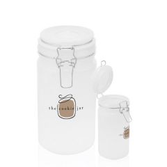 34 Oz. Boswell Frosted Glass Storage Jars