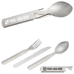 3 Piece Metal Cutlery To Go