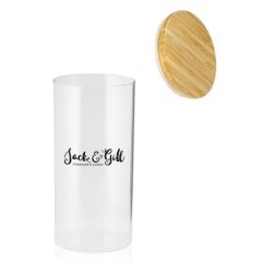 44 Oz. Store N Go Glass Storage Jars With Bamboo Lids