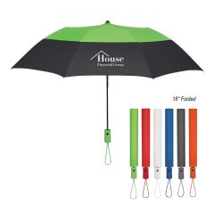 46 Inch Arc Color Top Folding Umbrella