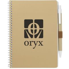 5'' X 7'' Fsc Mix Spiral Notebook With Pen