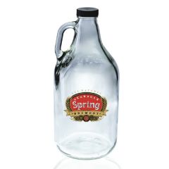 64 Oz. Clear Glass Beer Growlers