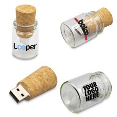 Glass Bottle USB Flash Drive