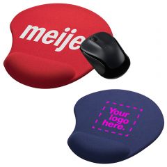 Solid Jersey Gel Mouse Pad With Wrist Rest