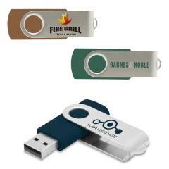 Swivel Key Ring Metal USB 2.0 Flash Drive Engraved Custom Business Logo Pendrive 