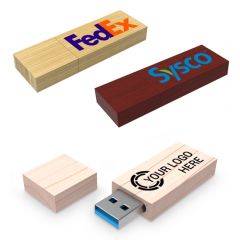 360 degree rotate wood usb 3.0 memory stick flash drive Can custom engrave logo 