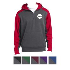 Amadril Colorblock 1/4-Zip Hooded Sweatshirt
