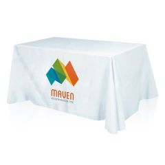 Branded Table Cover Designed With Dye Sublimation Process