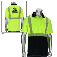 Class 2 Polo Shirt With Black Bottom Front