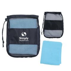 Compact Sports Towel With Bag