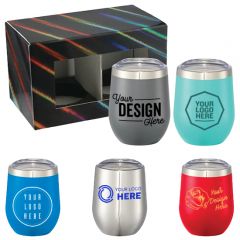 Corzo Cup 12Oz 2 In 1 Gift Set