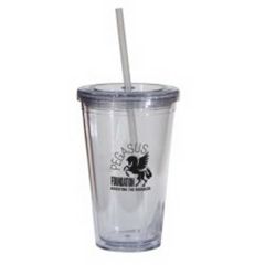 Double Wall 16 Oz Tumbler - Clear
