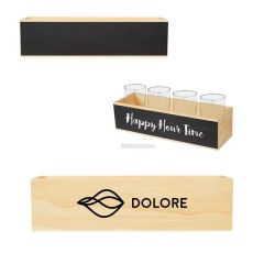 Drinking Glass Crate With Chalkboard