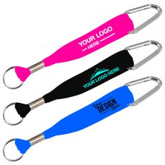 Full Color 1 Inch Key Tag W/ Carabiner