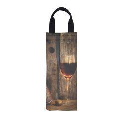Full Color Canvas Wine Bag With Handle