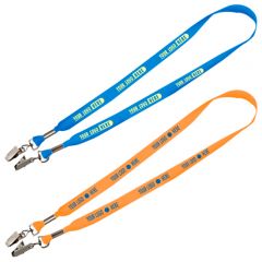 Full Color Double-Ended 3/4 Inch Lanyard
