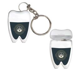 Fun Tooth-Shaped Dental Cleaning Floss With Key Attachment
