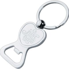 Heart Shaped Bottle Opener Keychains