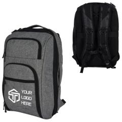 Heathered Rfid Laptop Backpack & Briefcase