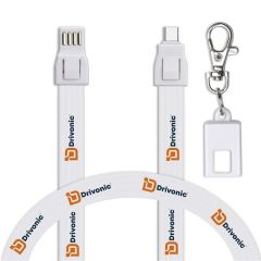 Ios And Micro 2 In 1 Lanyard Charging Cable