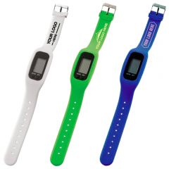 Led Pedometer Watch In Case