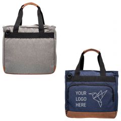 Lyon Two-Tone Polyester Messenger Bags
