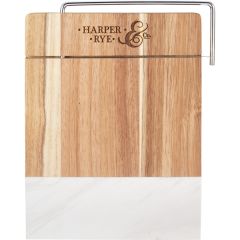 Marble And Acacia Wood Cheese Cutting Board