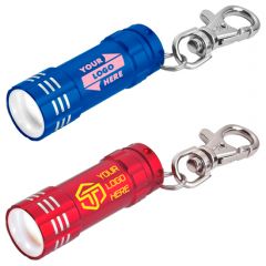 Mini Aluminum Led Flashlight With Key Clip