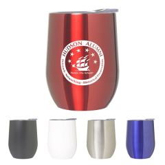 Mug - 10oz Stainless Steel Goblet Stemless Wine Glass
