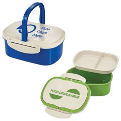 Plastic And Wheat Straw Lunch Box Container