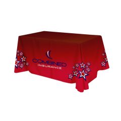 Polyester Digital Direct Print Table Cover 4 Sided, 6 Foot