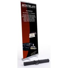 Retractable Banner Stand With 33 Inch  X 78 Inch  Custom Printed