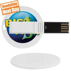 Round Laguna USB Flash Drive Printed In The USA