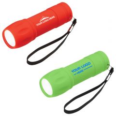 Rubberized Cob Light With Strap