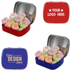 Small Mint Tin With Conversation Hearts
