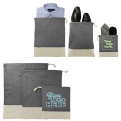 Split Recycled 3Pc Travel Pouch Set