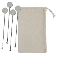 Stainless Steel Cocktail Stirrers Set